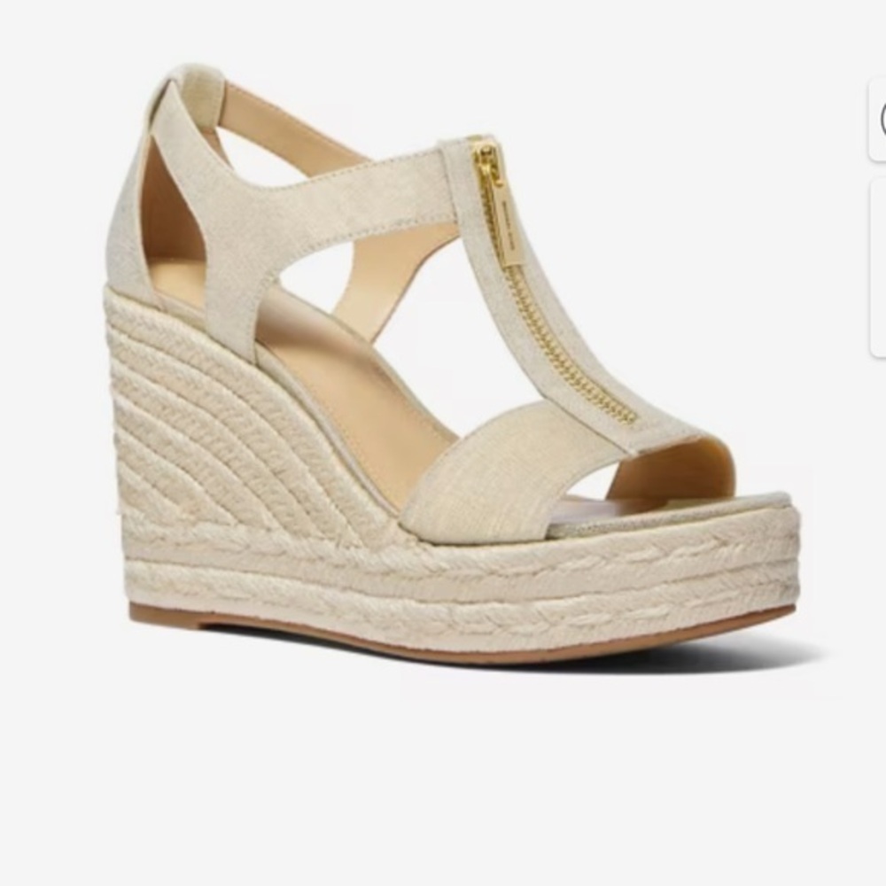Michael Kors Berkley Wedge Sandal size 8